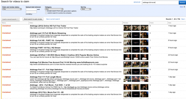 YouTube pirate advertising