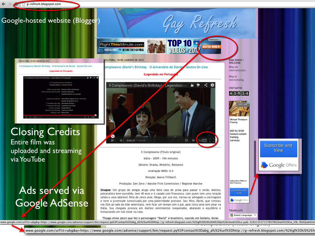 Chronic, Ill-Gotten Gains–Google’s Web of Piracy Profit